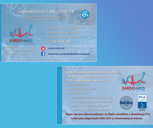 Silesian Park of Medical Technology Kardio-Med Silesia - Covid-19 Laboratory - Business Cards