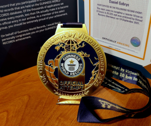 Photos: Medal and Guinness WR Certificate [2022]