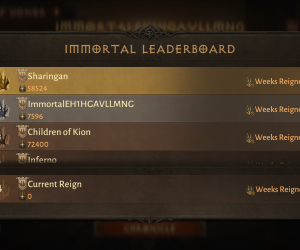 Diablo Immortal [2022] Immortal wall of honor