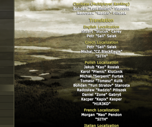 Original War [2020] Credits SGUI